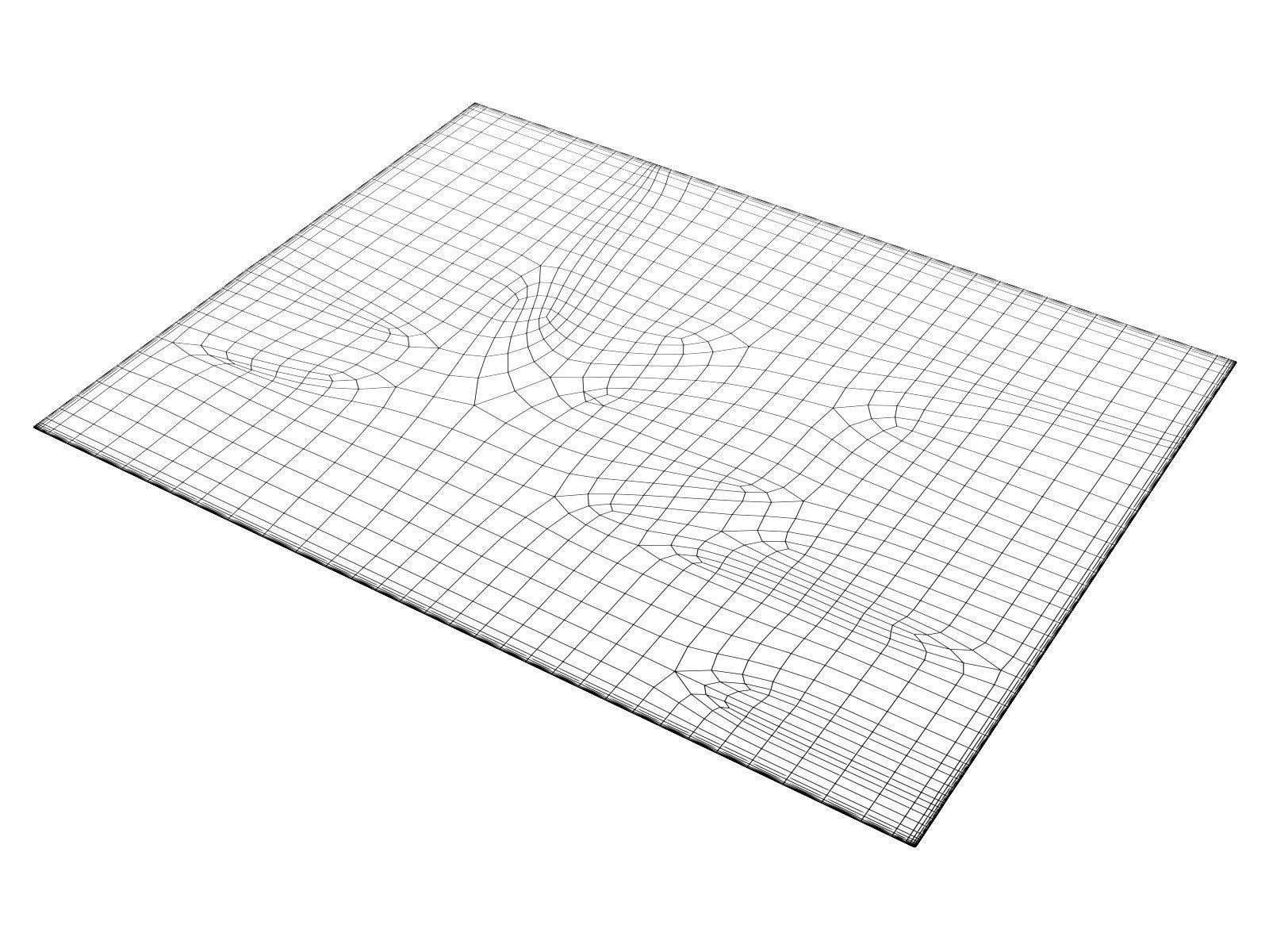 Marouk Plain 4J01 Carpet 3D model_3