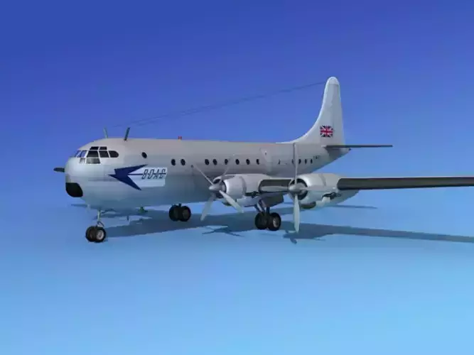 Boeing 377 BOAC 1 3D model