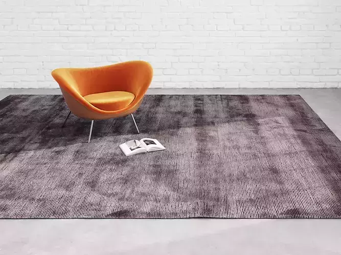 Tibey Uni Dark Brown Rug