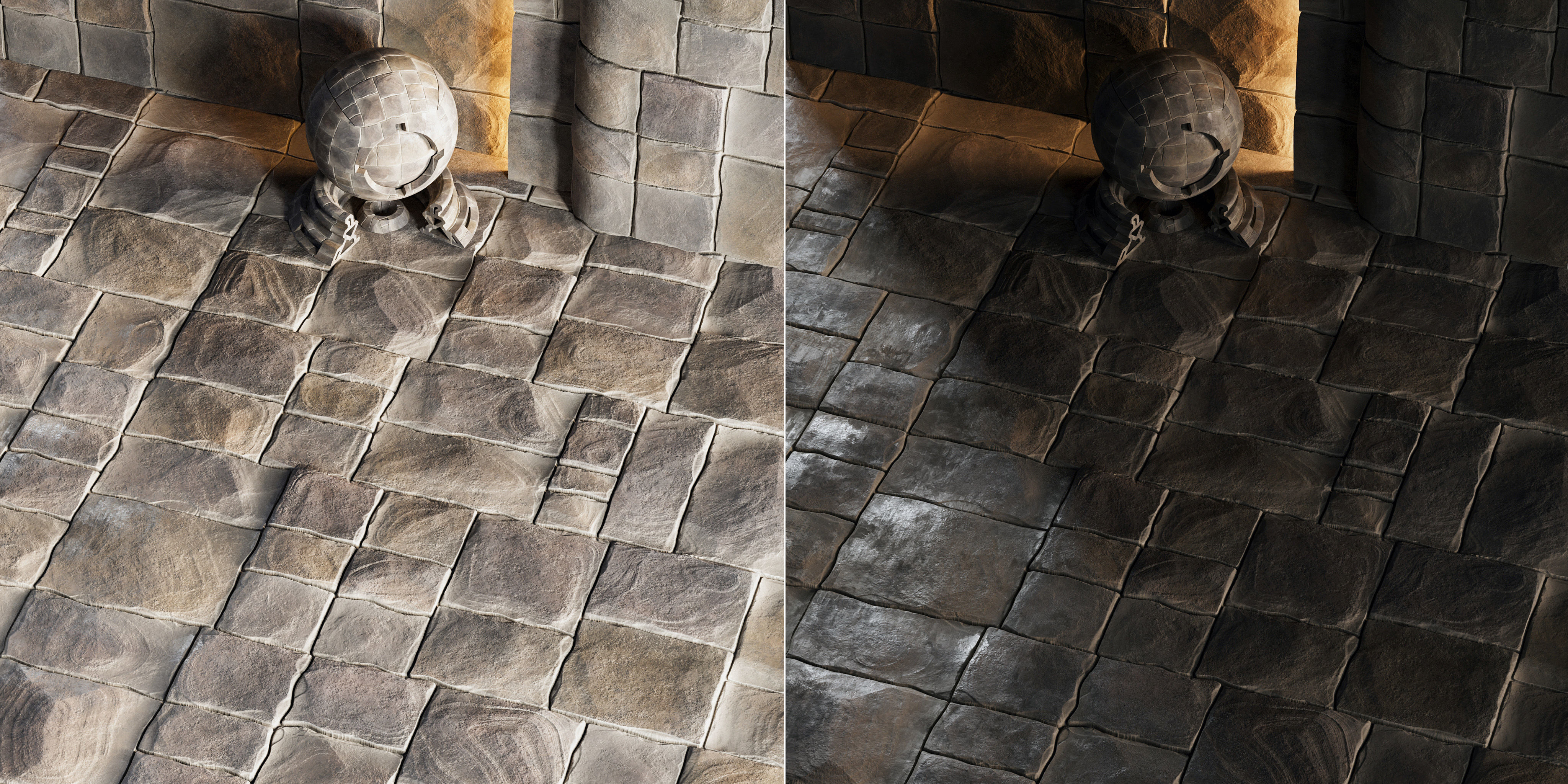 H104 Stone Field - PBR - 4K - Seamless Low-poly 3D model_8