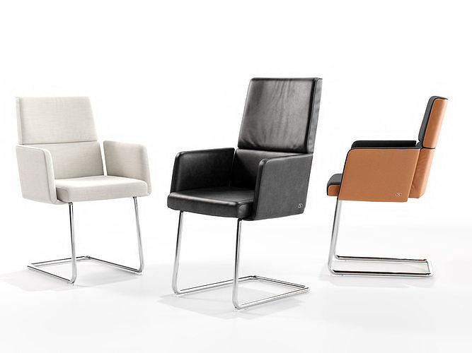 DS 414 Cantilever Armchairs 3D model