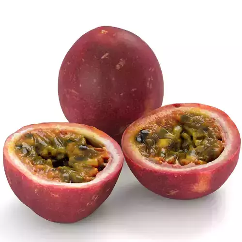 Passion Fruit - Photorealistic Scan Low-poly 3D model
