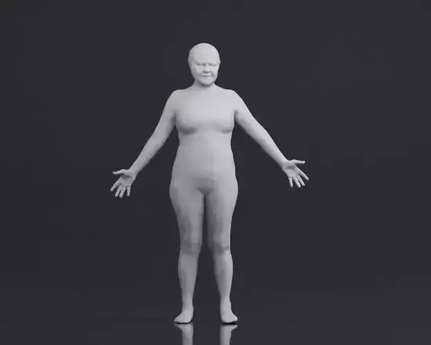 001550 Human figure in a neutral T pose