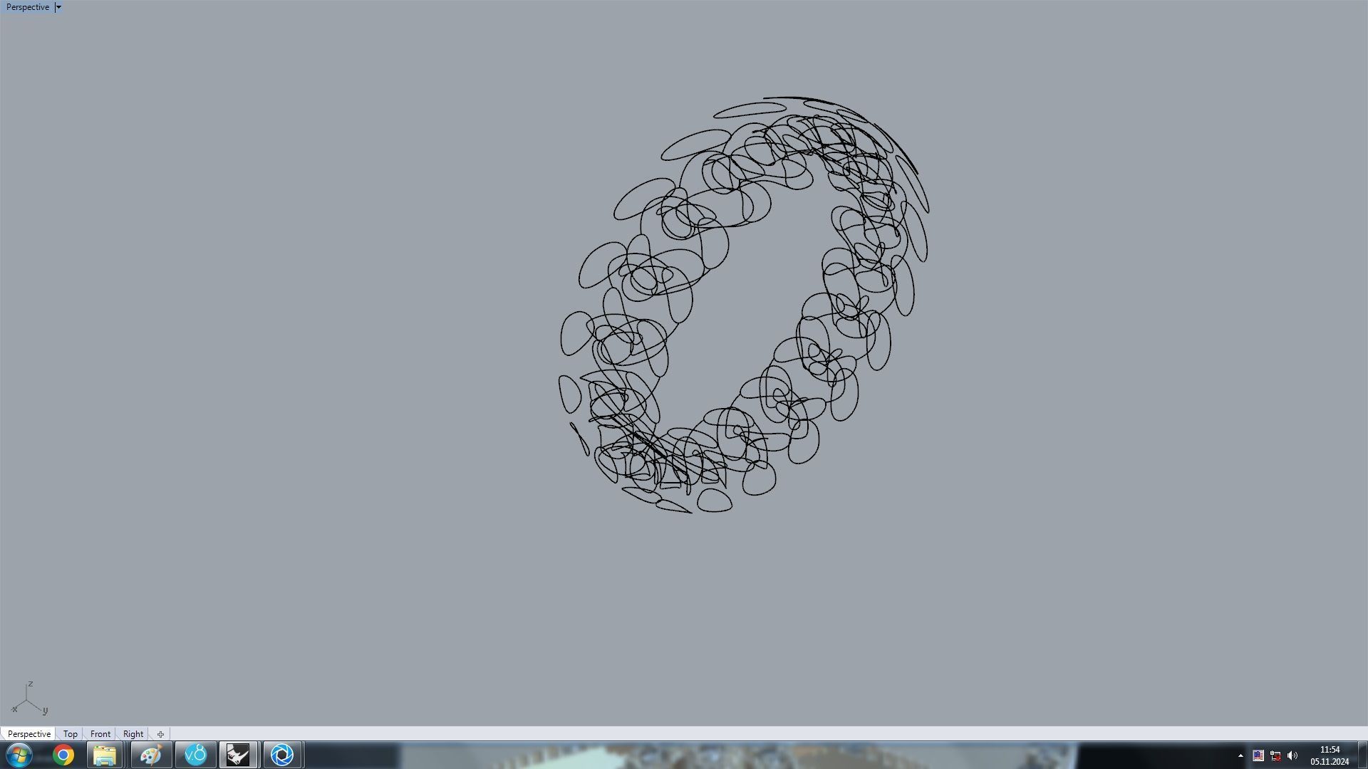 Miami Cuban Link Chain Simple Ring 16 5mm 3D print model_10