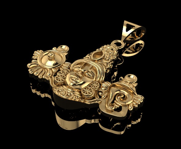 Balaji Pendant 3D print model_4