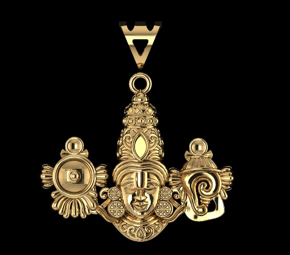 Balaji Pendant 3D print model_6