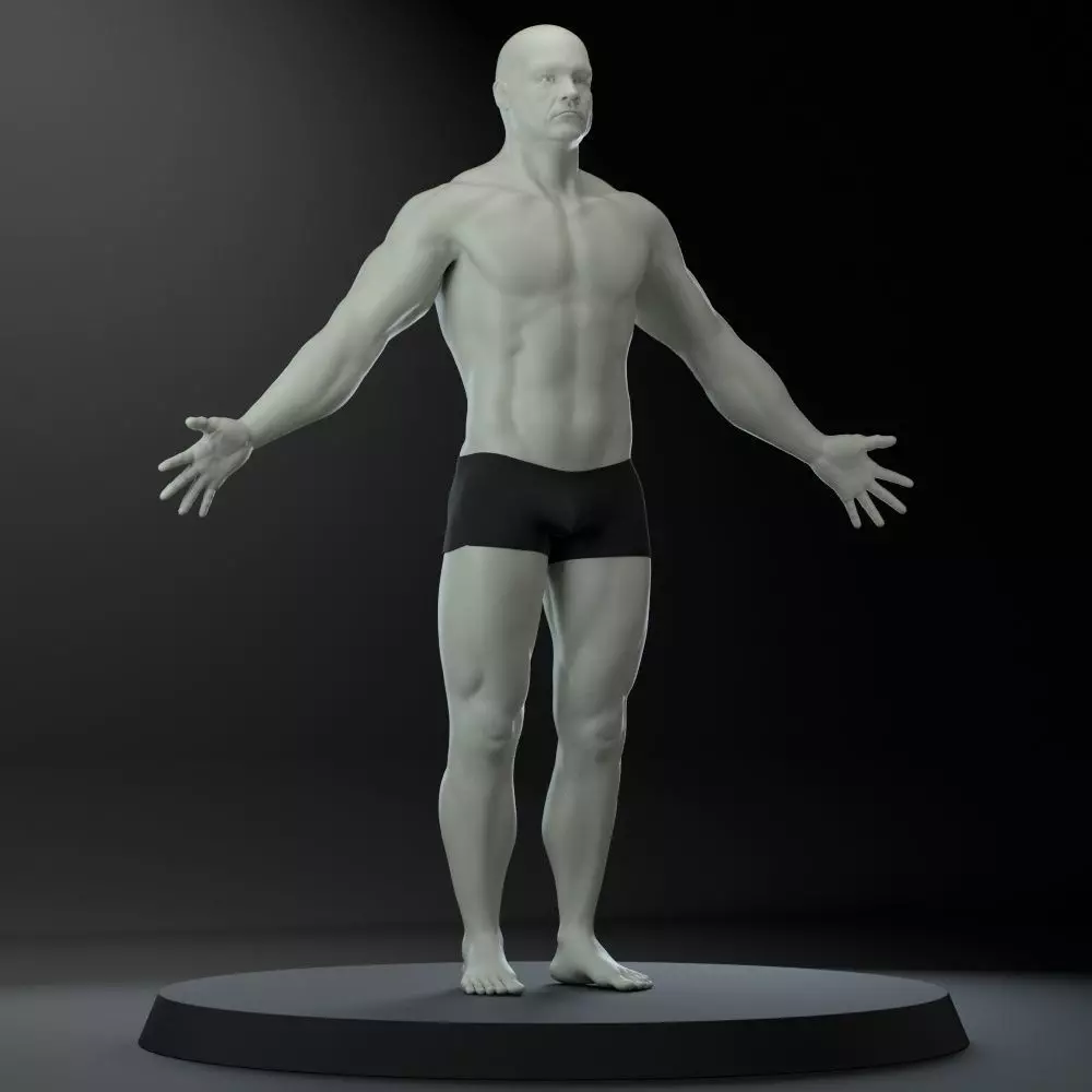 Male body 3D model_0