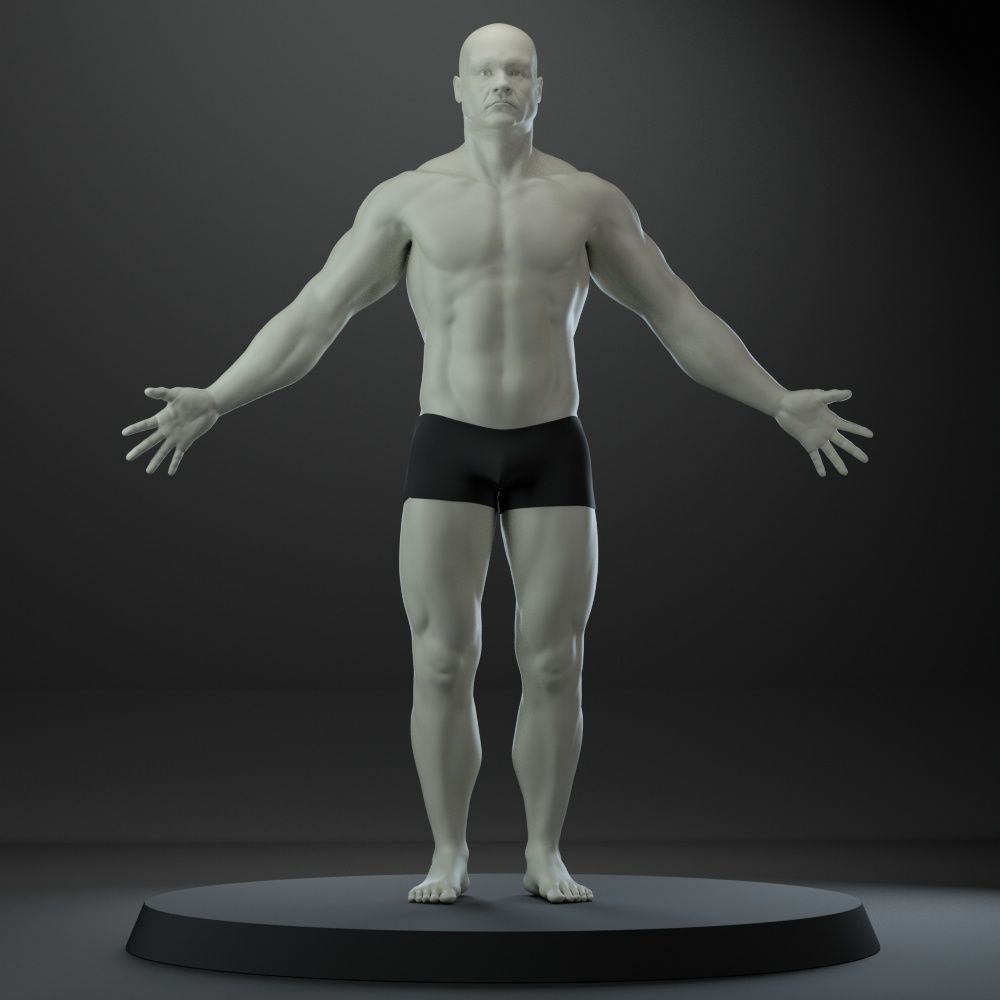 Male body 3D model_1