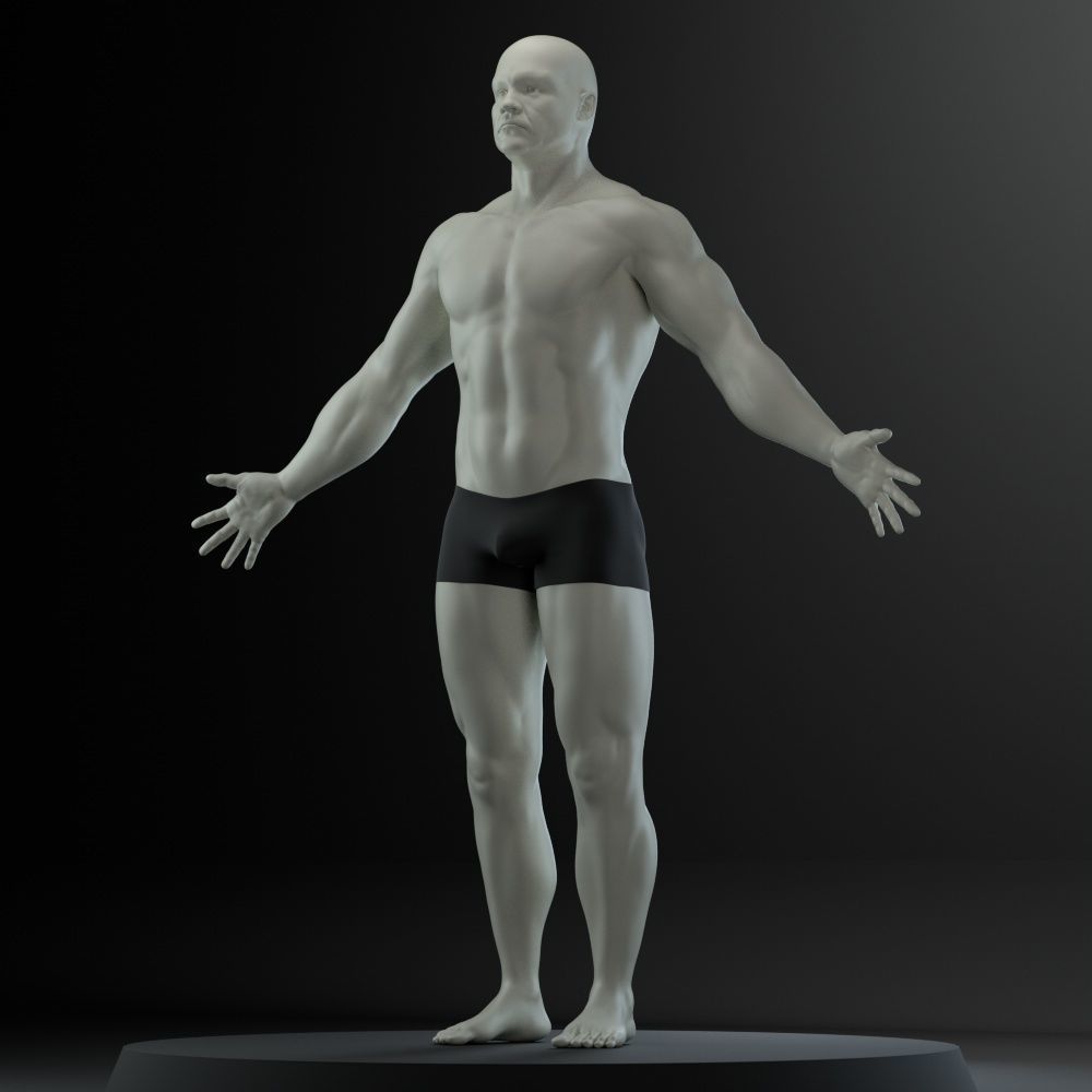 Male body 3D model_2