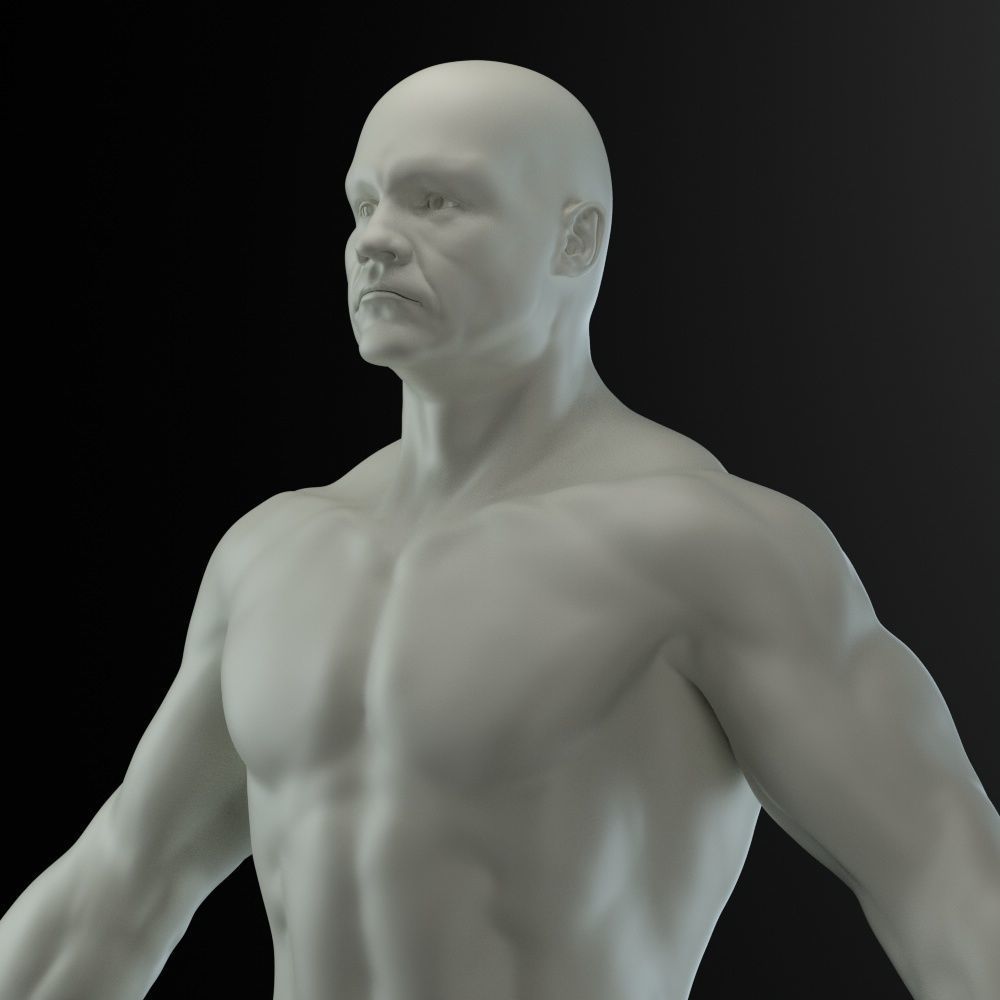 Male body 3D model_3