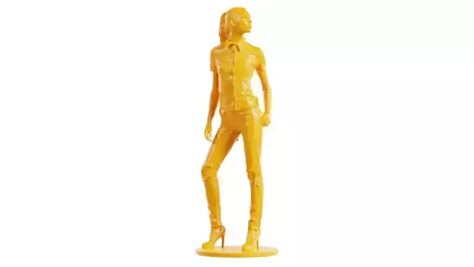 Woman Wearing Torn Jeans 2