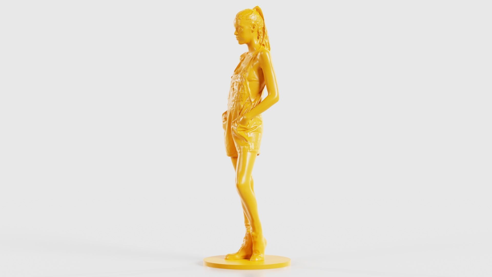 Woman Wearing Salopet 2 3D print model_27