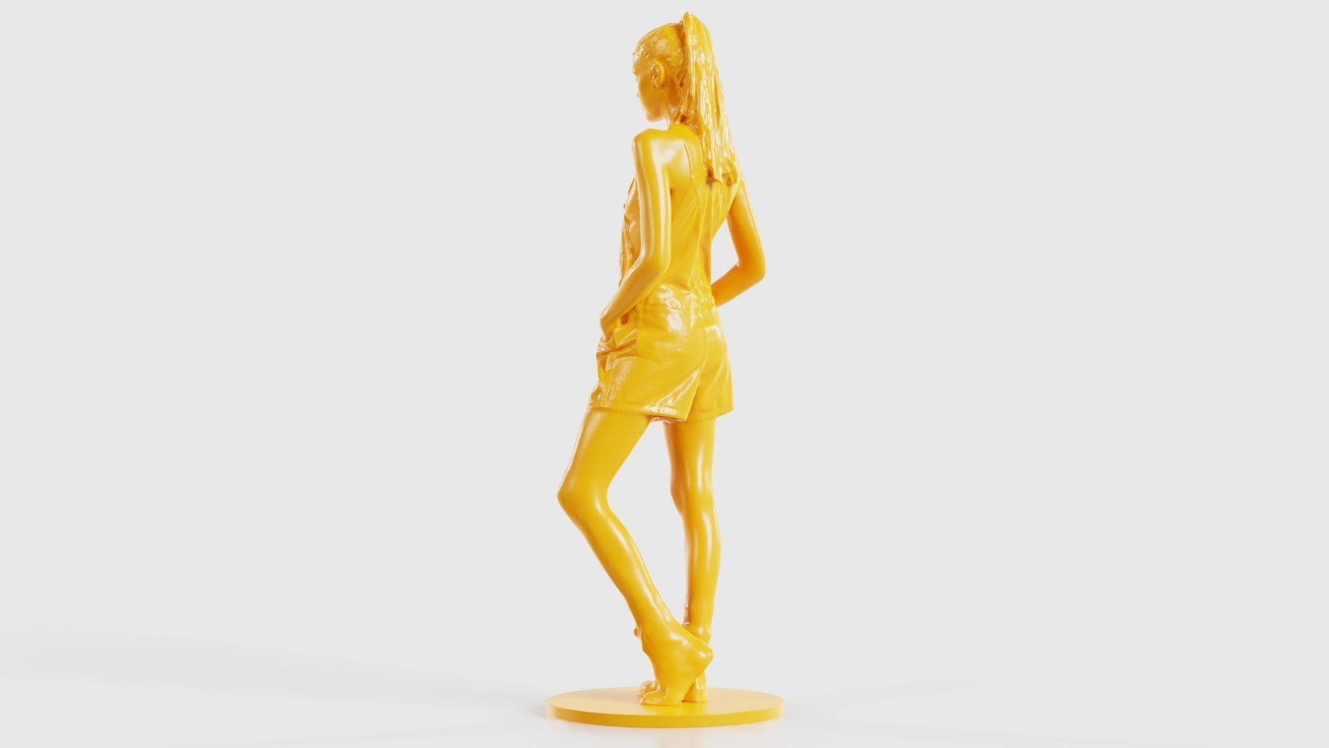 Woman Wearing Salopet 2 3D print model_25