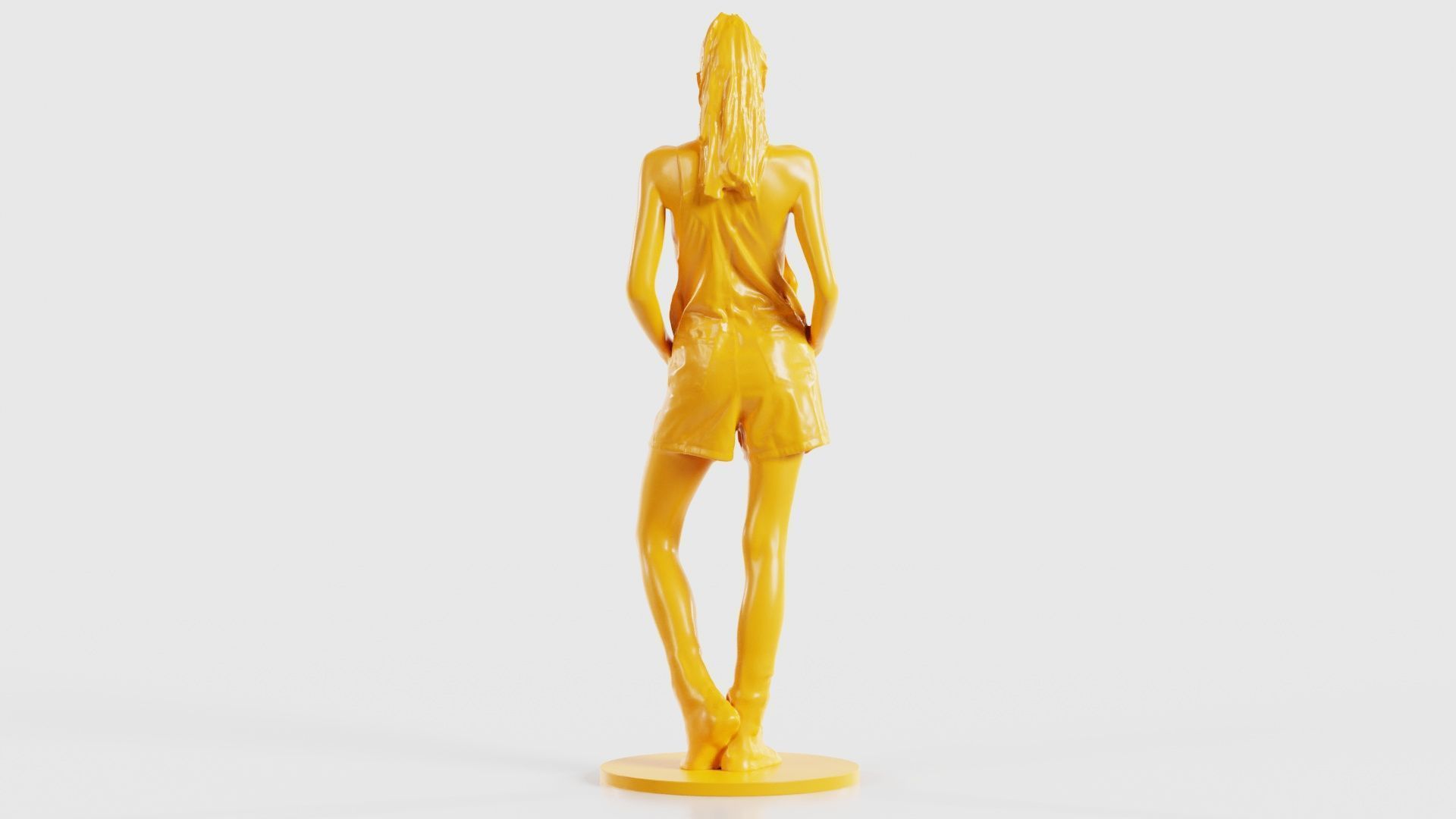 Woman Wearing Salopet 2 3D print model_23