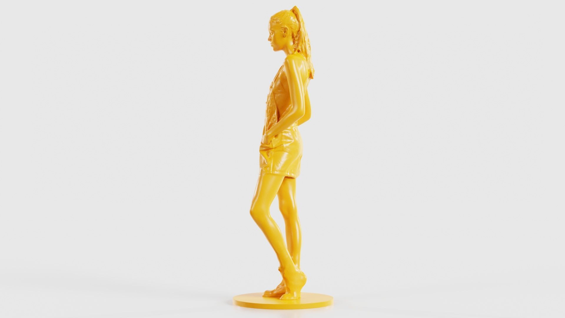 Woman Wearing Salopet 2 3D print model_26