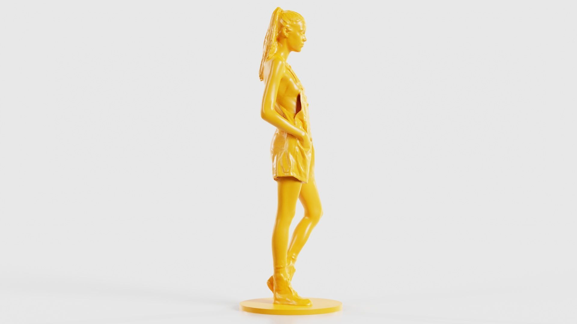 Woman Wearing Salopet 2 3D print model_20