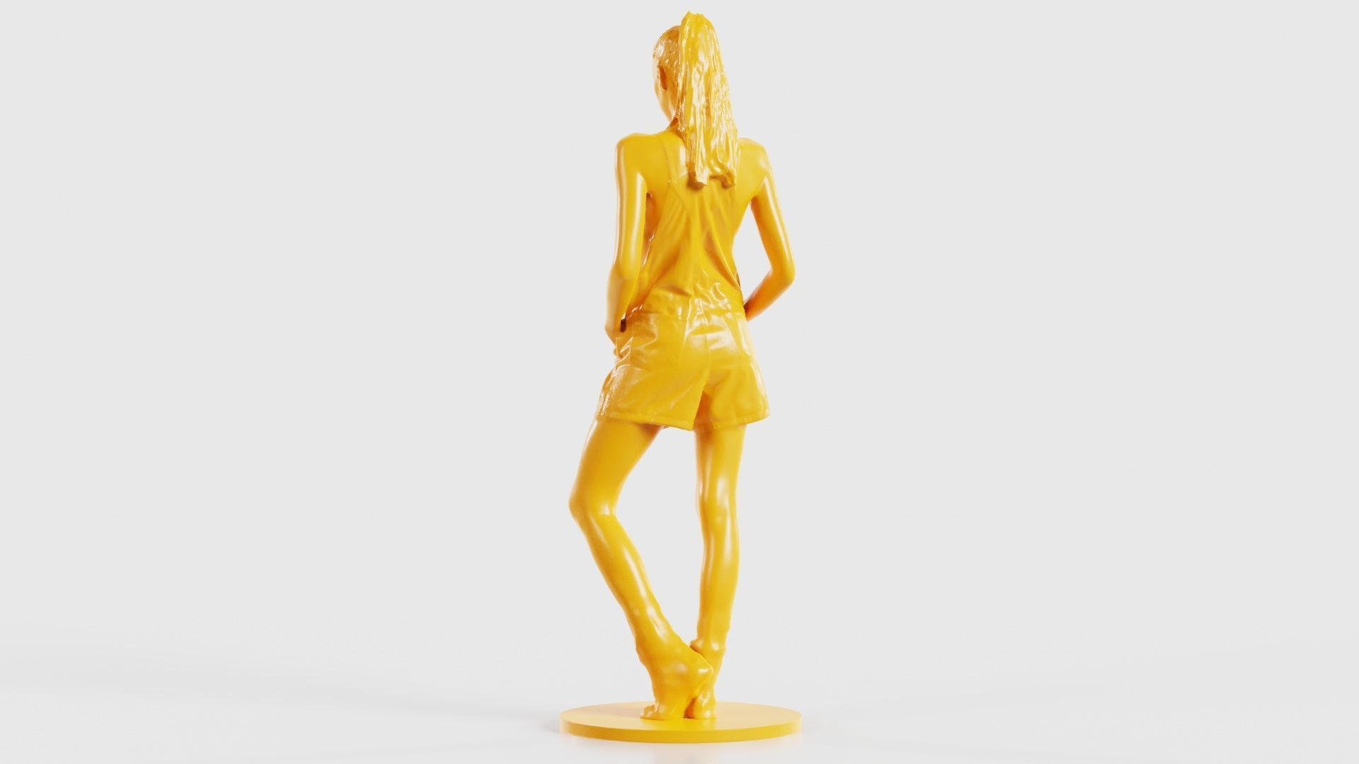 Woman Wearing Salopet 2 3D print model_24