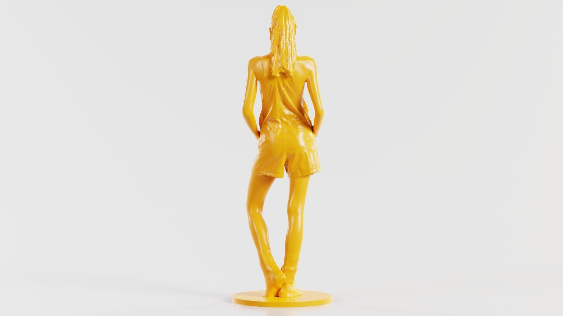 Woman Wearing Salopet 2 3D print model_8