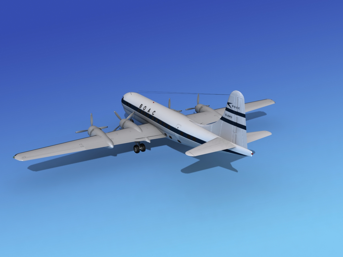 Boeing 377 BOAC 2 3D model_7