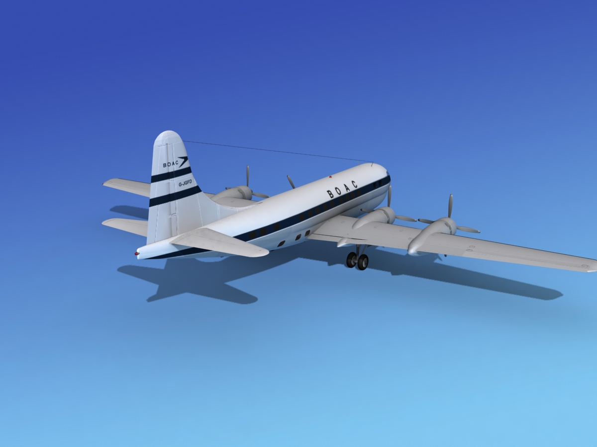Boeing 377 BOAC 2 3D model_5