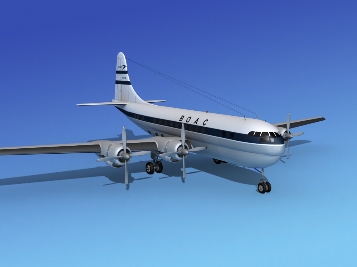 Boeing 377 BOAC 2 3D model_2
