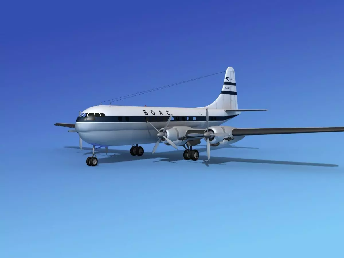 Boeing 377 BOAC 2 3D model_0