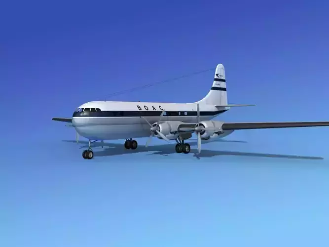 Boeing 377 BOAC 2 3D model