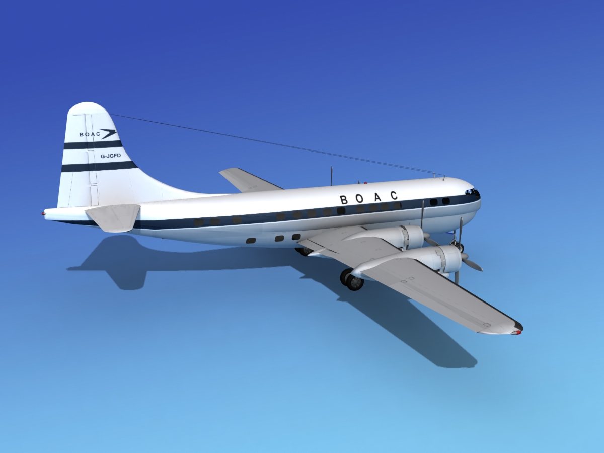 Boeing 377 BOAC 2 3D model_4