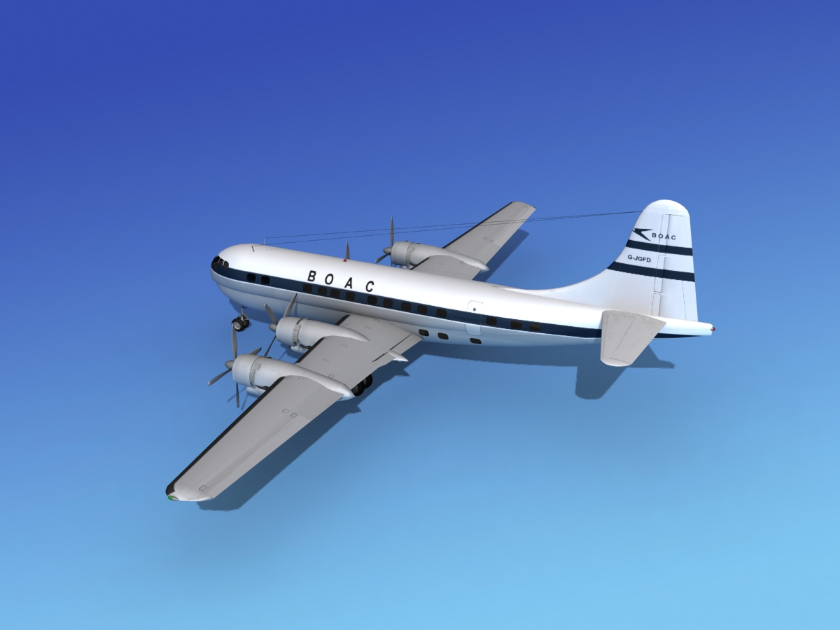 Boeing 377 BOAC 2 3D model_8
