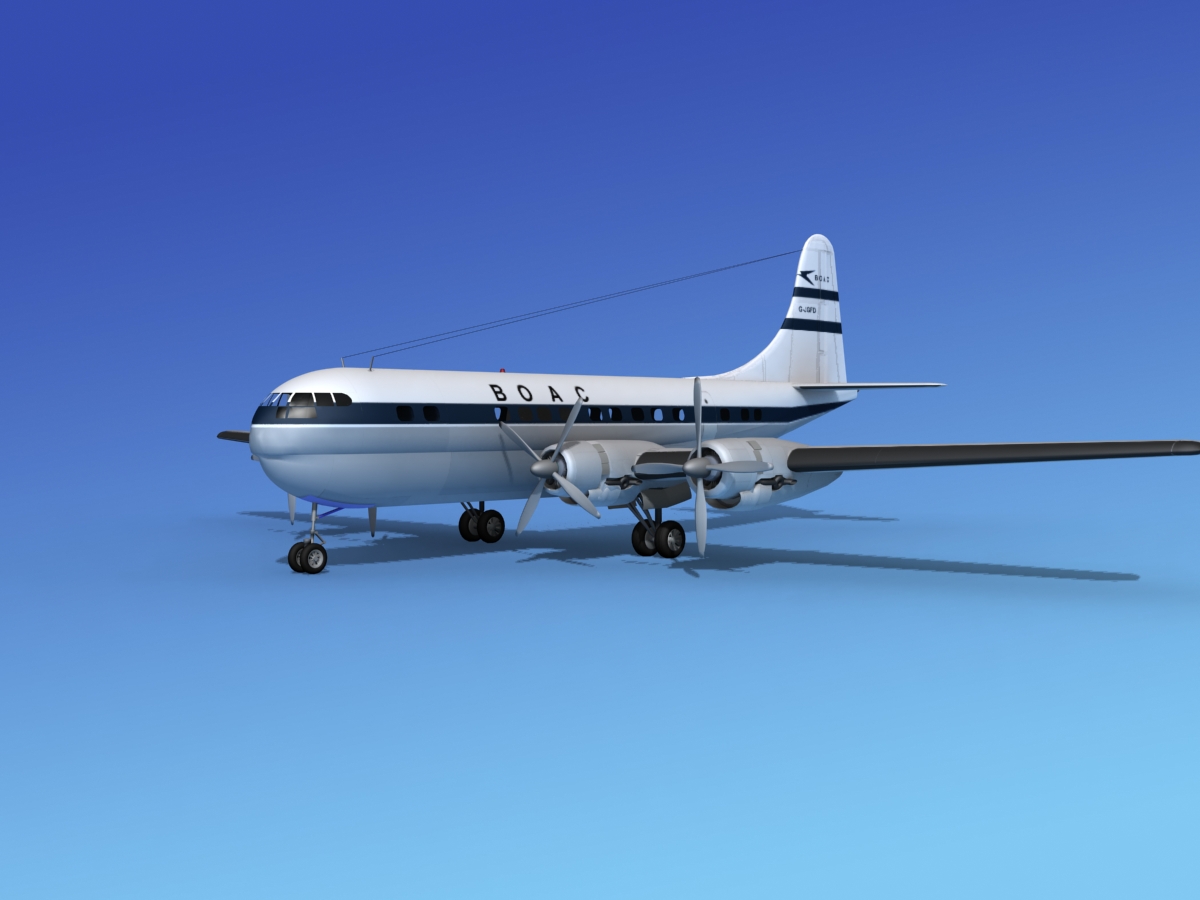 Boeing 377 BOAC 2 3D model_10