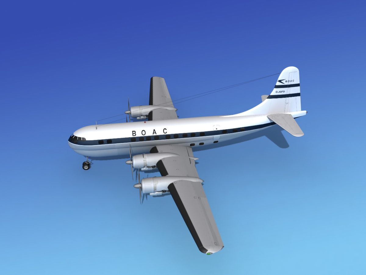 Boeing 377 BOAC 2 3D model_9
