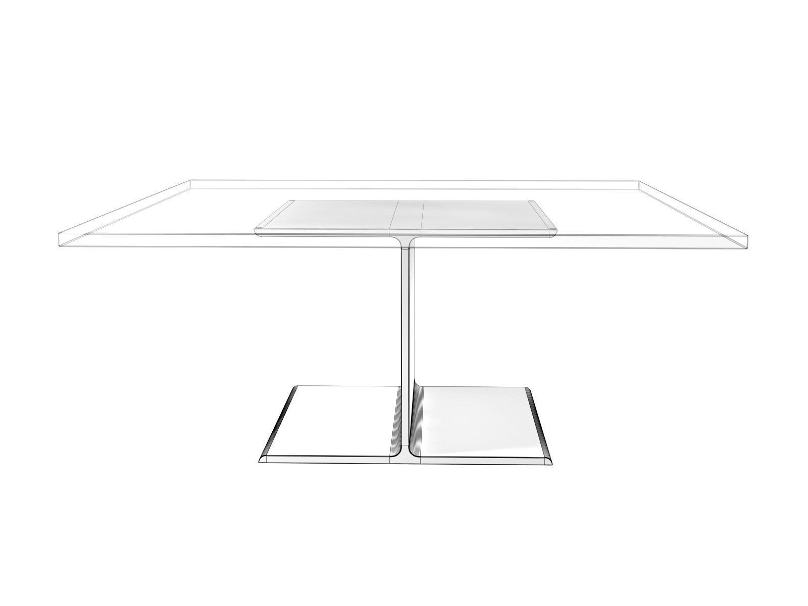 I Beam Coffee Table 3D model_3