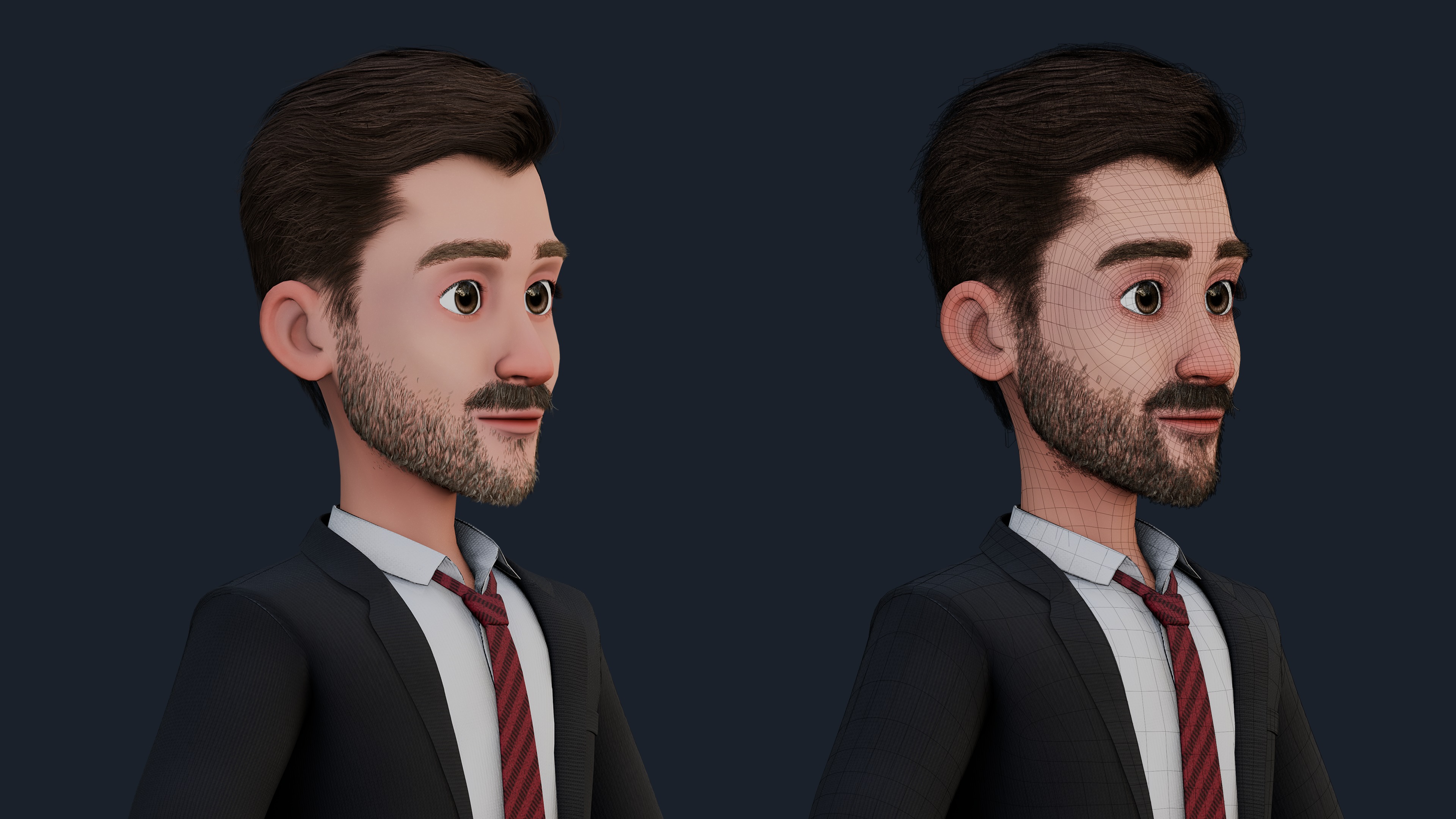 CARTOON FATHER - NORIG MAN 3D model_7