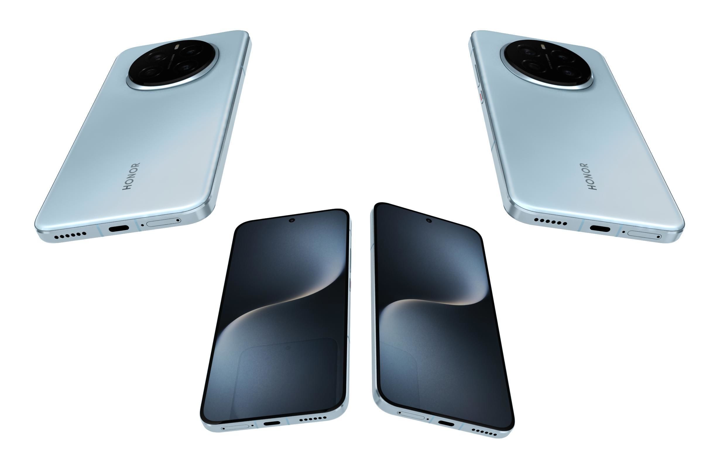 Honor Magic 7 Sky Blue 3D model_5