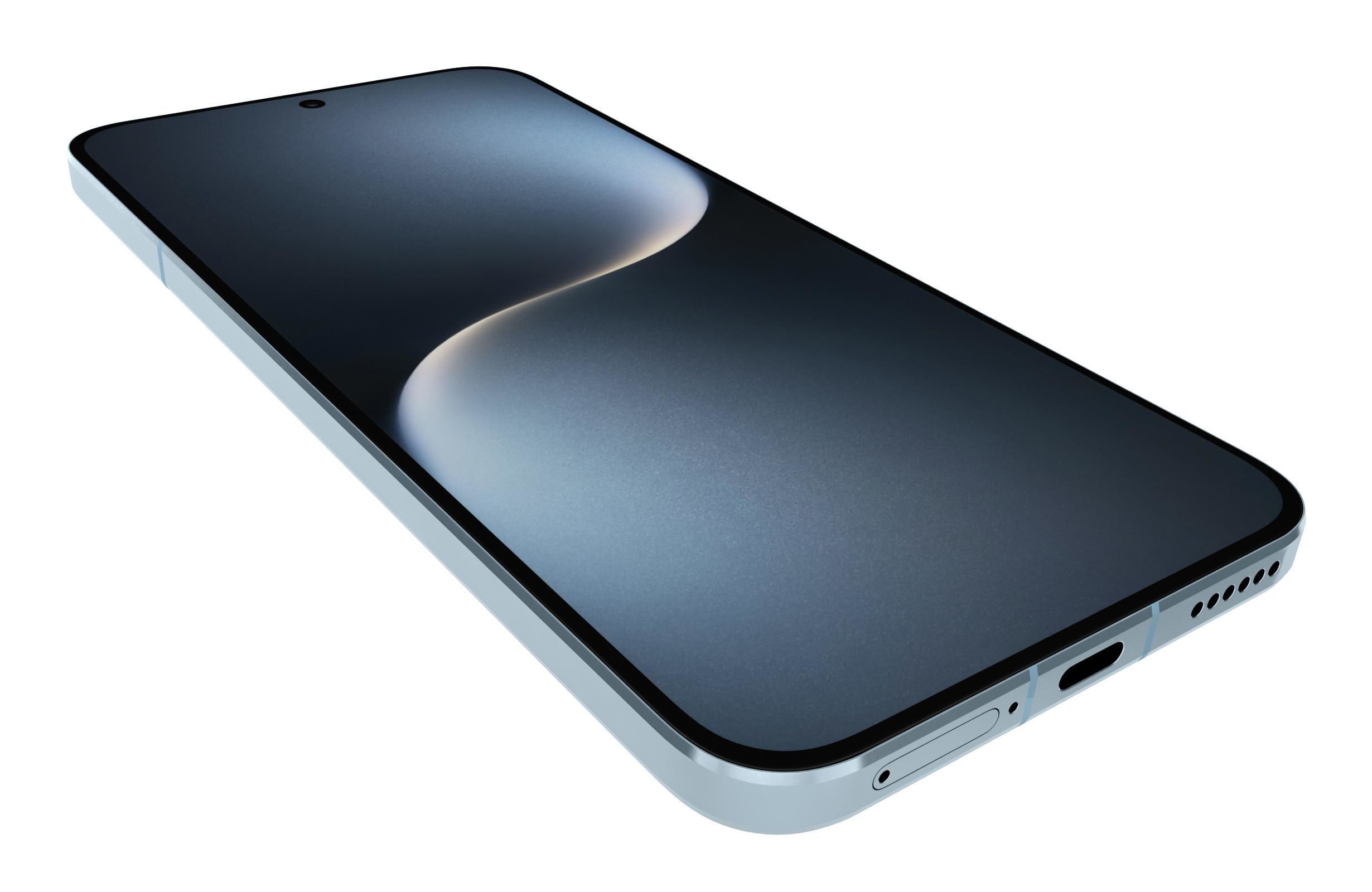 Honor Magic 7 Sky Blue 3D model_12