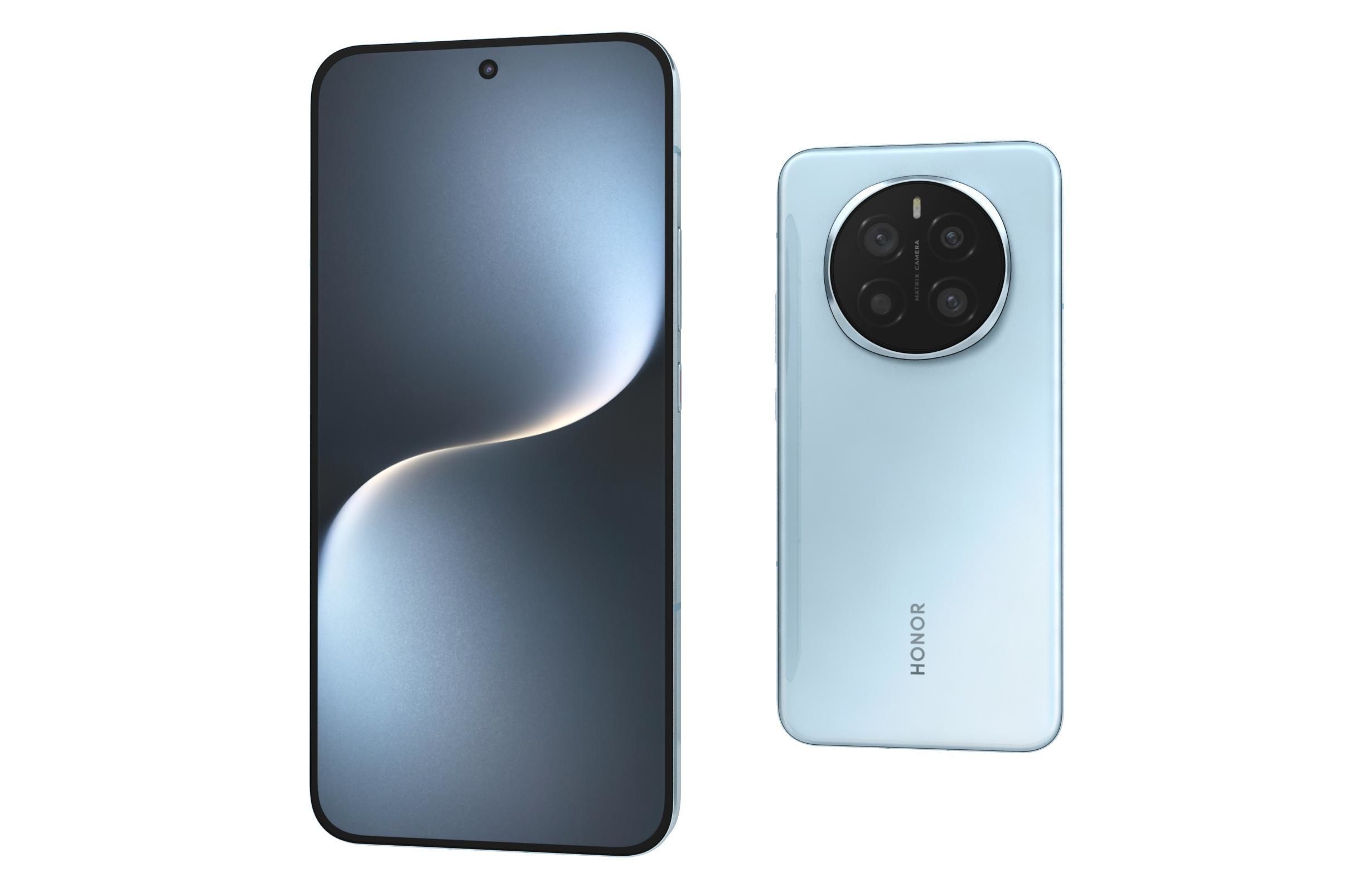 Honor Magic 7 Sky Blue 3D model_6