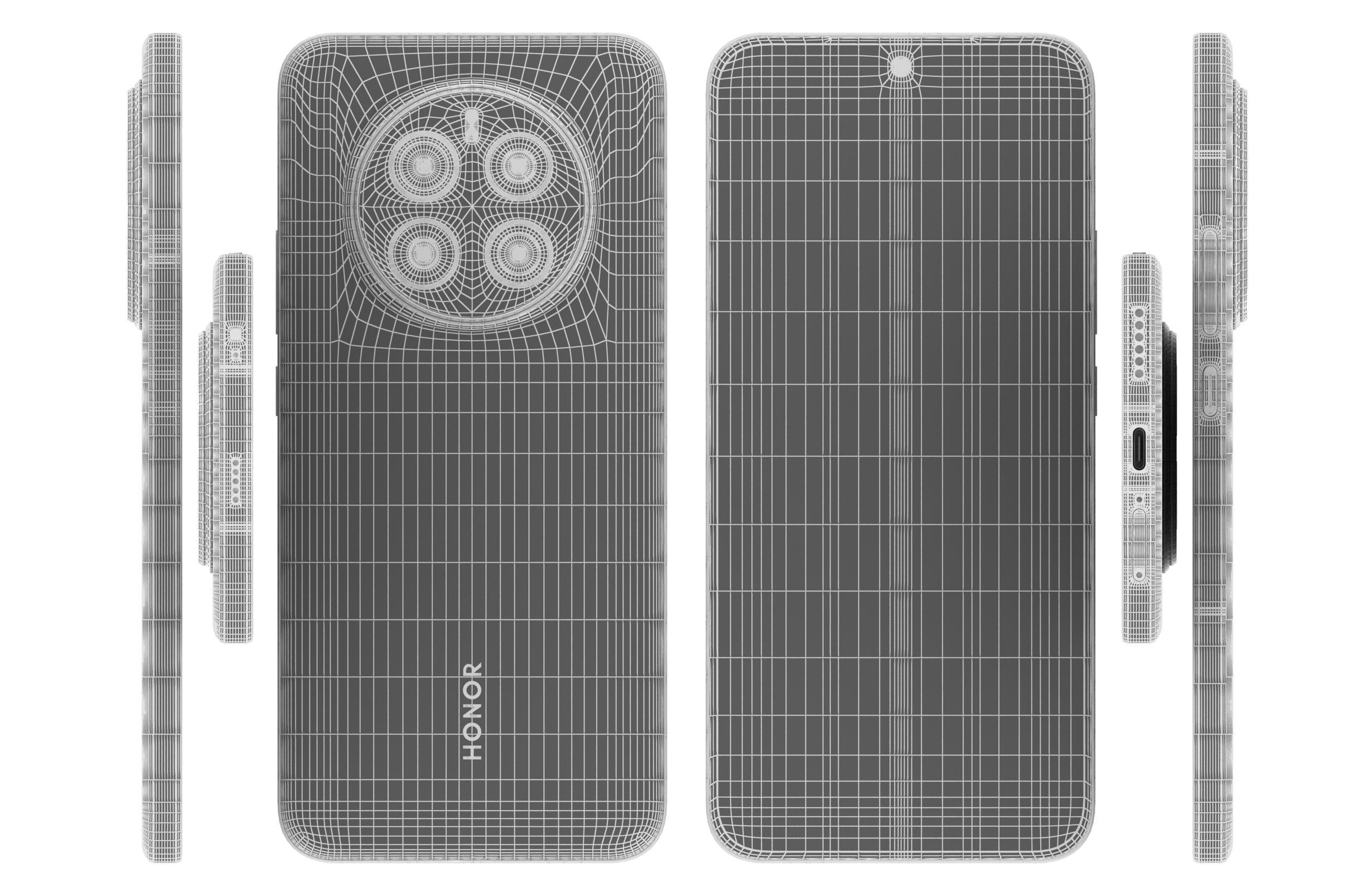 Honor Magic 7 Sky Blue 3D model_17