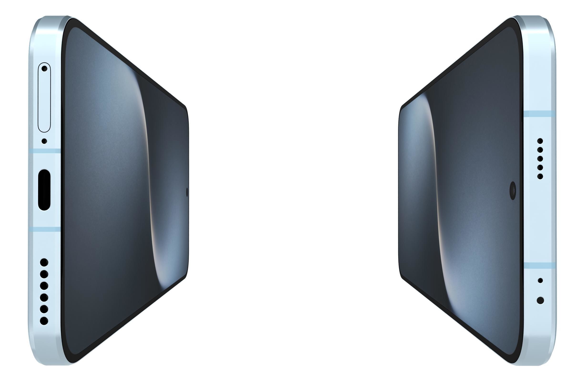 Honor Magic 7 Sky Blue 3D model_8