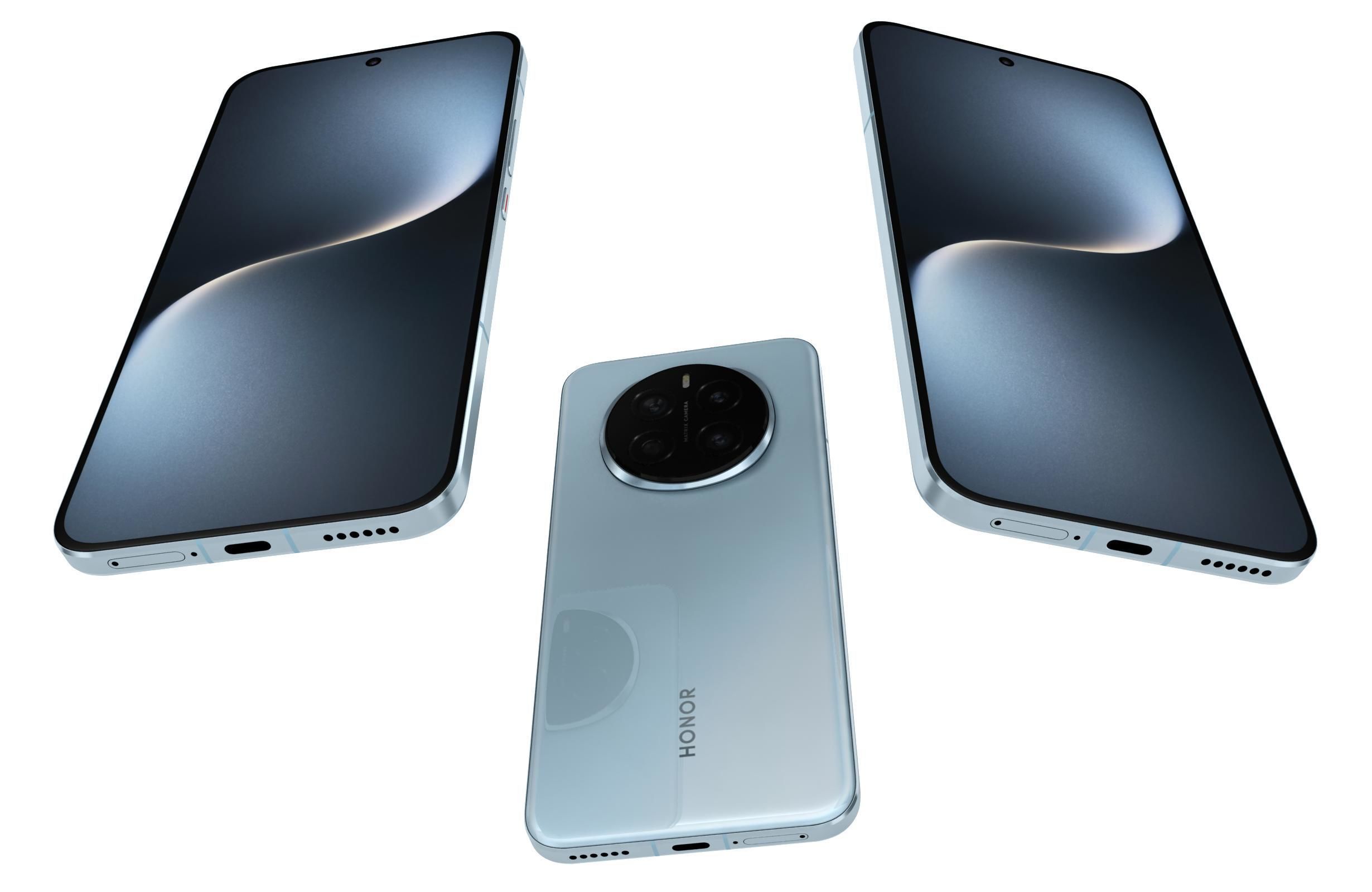 Honor Magic 7 Sky Blue 3D model_2