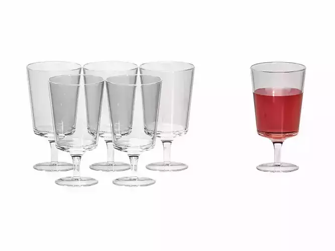 Aurora Water and Wine Glasses