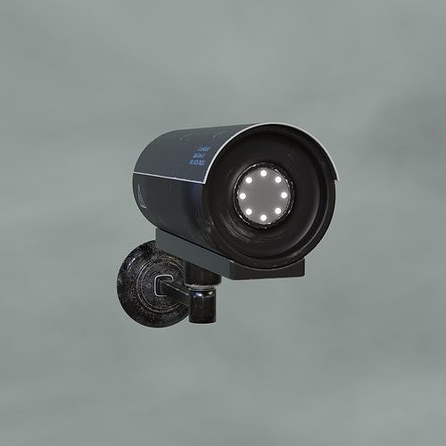 Surveillance Camera 3D Model Low-poly 3D model