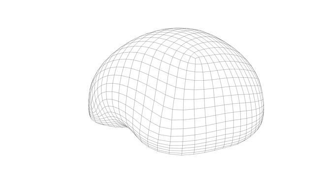 Photorealistic 3D scan of half an apple Low-poly 3D model 4