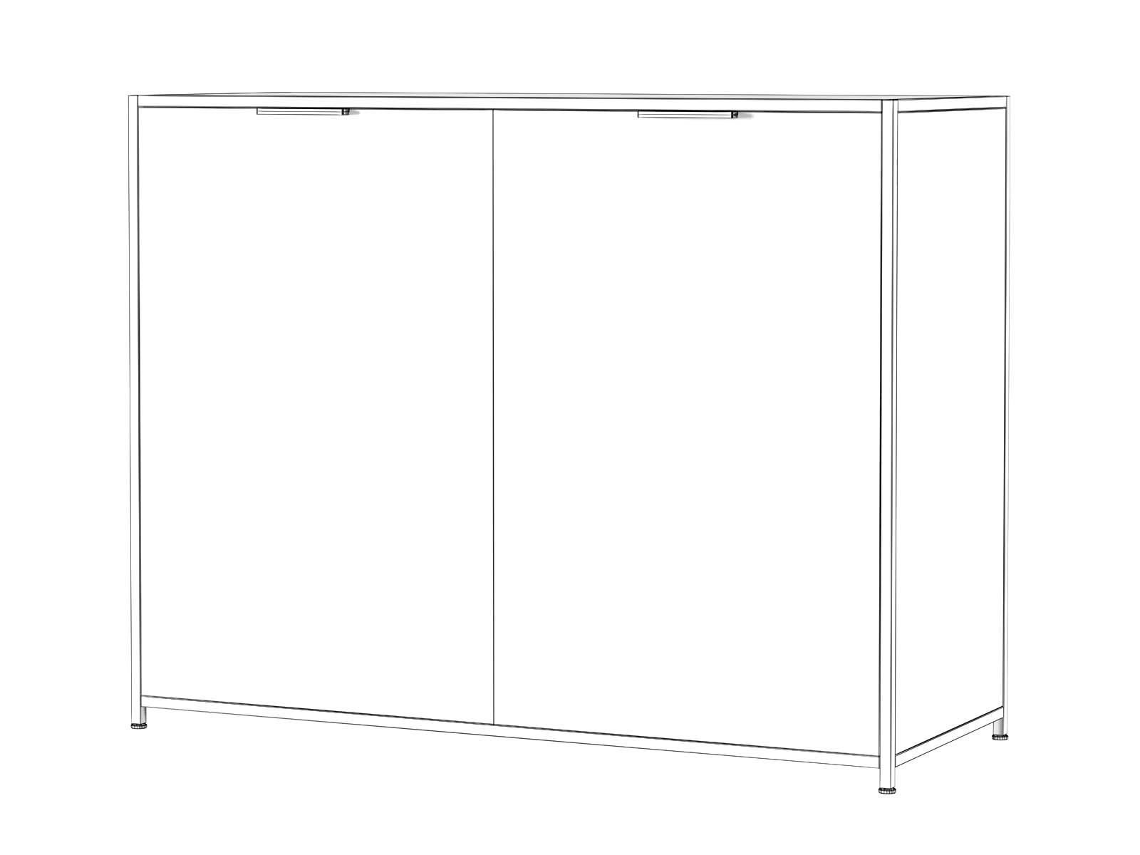Dita Sideboard with two doors 3D model_3