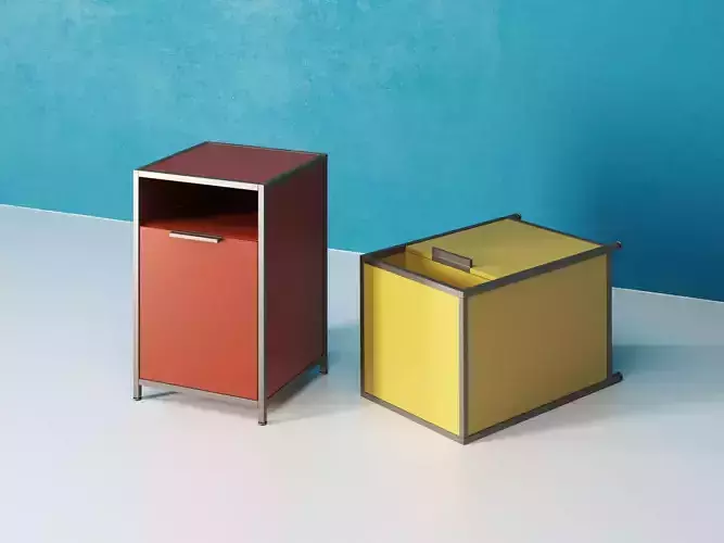 Dita Bedside Cabinet with Flap door