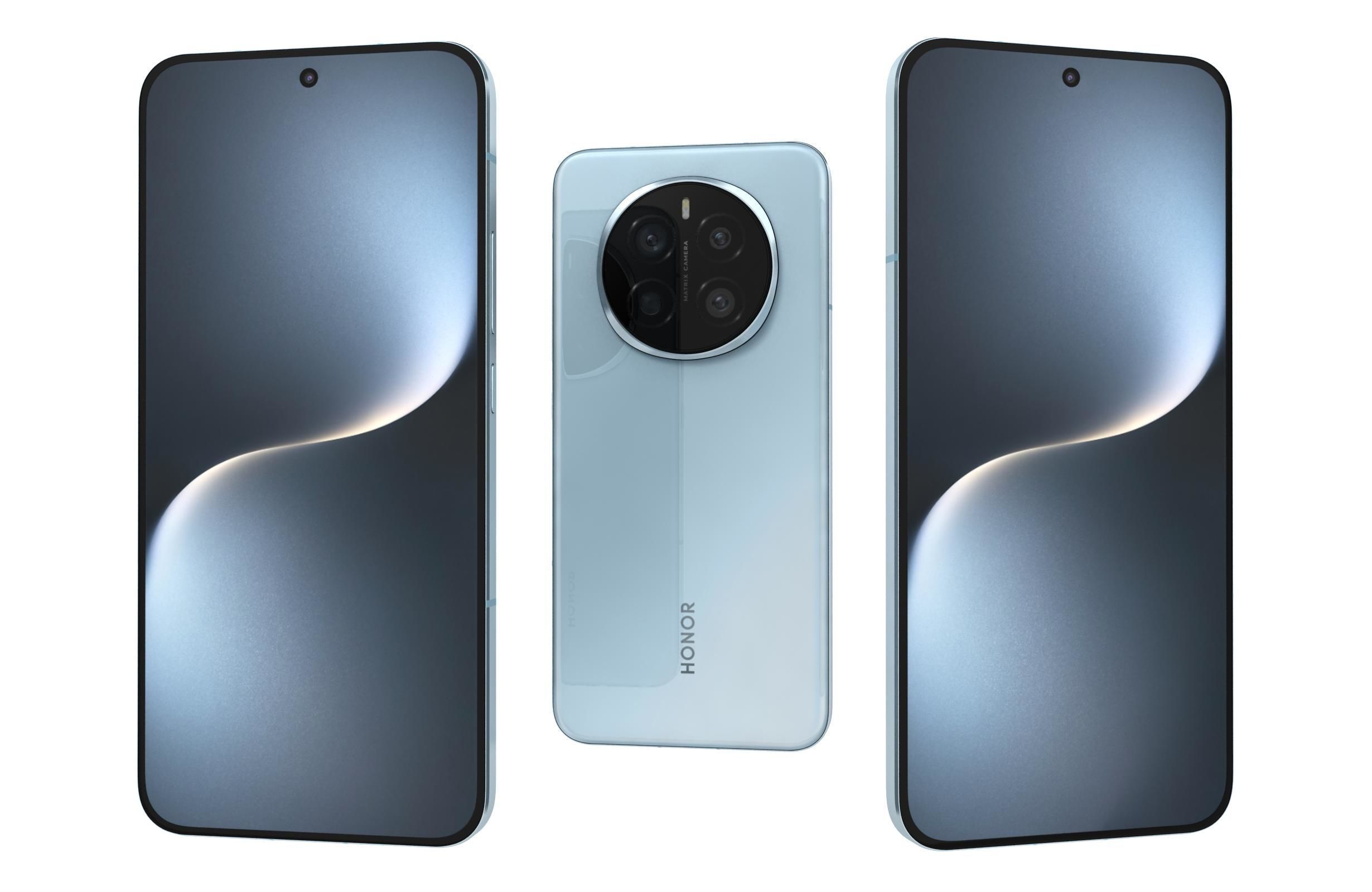 Honor Magic 7 All Colors 3D model_1