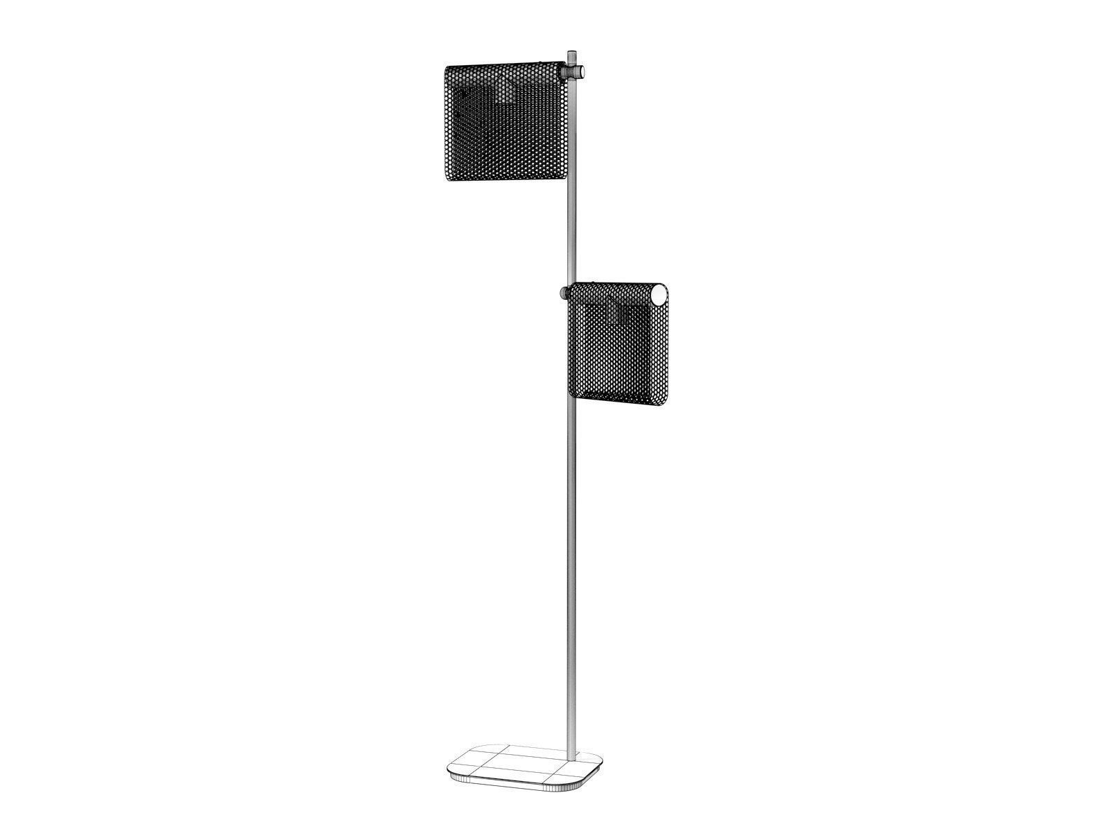 Grid Floor Lamp 3D model_3