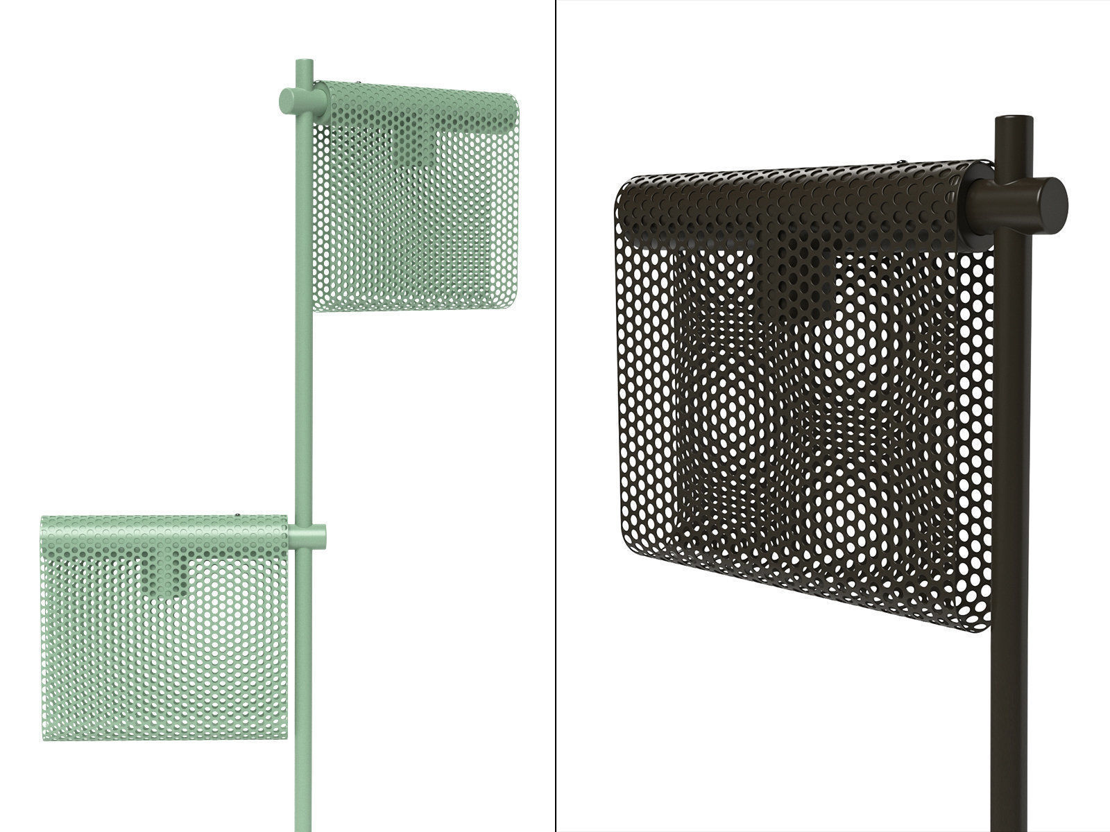 Grid Floor Lamp 3D model_2