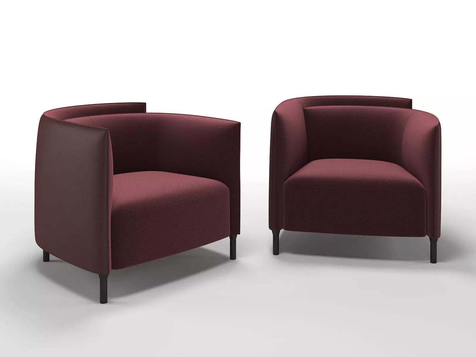 Hemicycle Armchair 3D model_0
