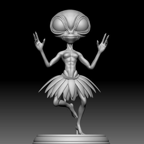 Alien Statue - 0240 3D print model
