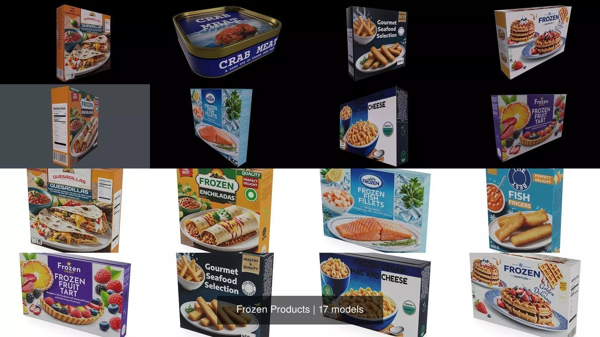 Frozen Products 3D Model Collection_0